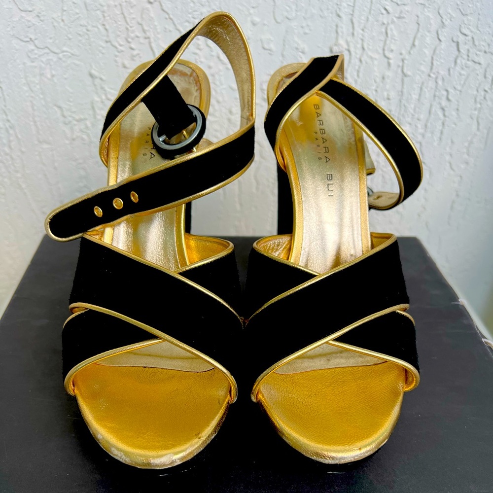 Barbara Bui Black Suede Heels